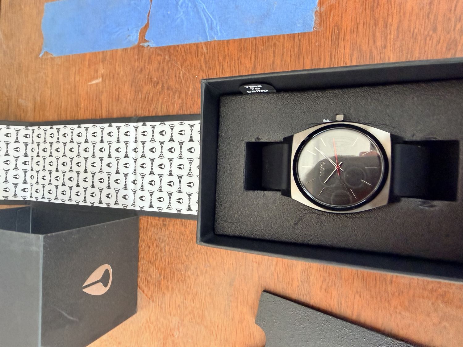 A watch in its box